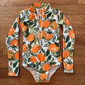Mott50 one piece Tangerine Print 2T with UPF 50+
